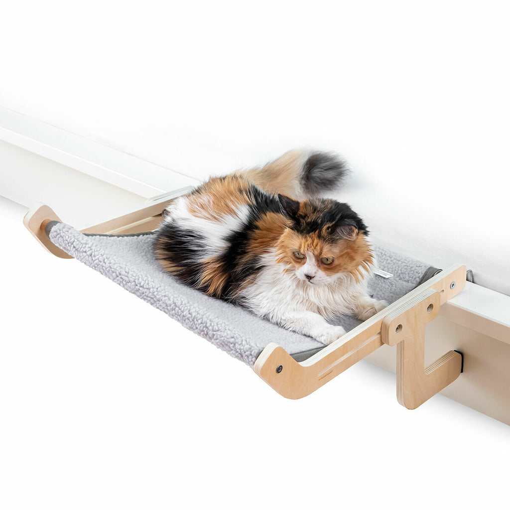 Hamaca para gatos que se engancha a tu cama