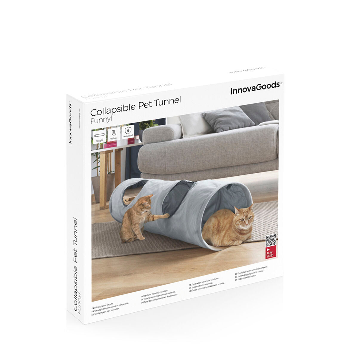 Túnel plegable para gatos