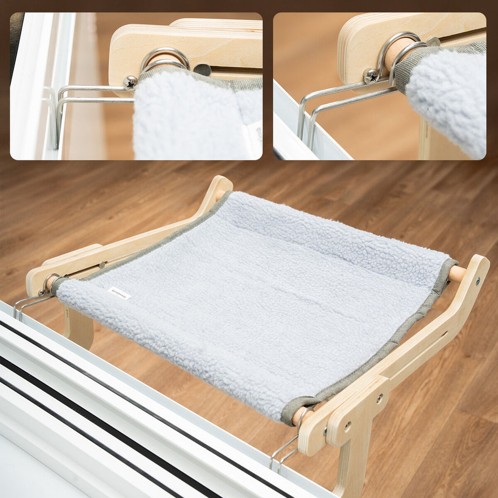 Hamaca para gatos que se engancha a tu cama